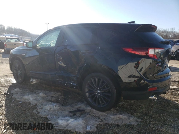 2023 Acura RDX w/A-Spec Advance Package with VIN 5J8TC2H89PL001748, listed as a Copart auction lot 41644935 with 19,123 mi miles and Salvage Title. Bid and sale history available at carsss.com. Image 2.