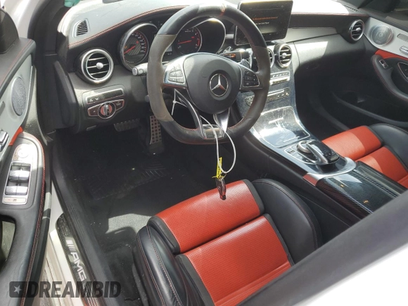 2016 Mercedes-Benz C 63 S AMG with VIN 55SWF8HB4GU116325, listed as a Copart auction lot 44614595 with 89,022 mi miles and Salvage title. Bid and sale history available at DreamBid. Image 8.