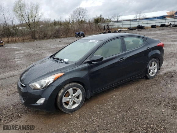 2012 Hyundai Elantra GLS PZEV with VIN KMHDH4AE1CU272139, listed as a Copart auction lot 51156395 with 181,303 mi miles and Salvage Title. Bid and sale history available at carsss.com. Image 1.
