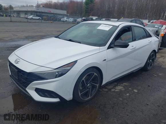2023 Hyundai Elantra N Line z VIN KMHLR4AFXPU431201, wystawiony jako IAAI lot #41958900 z przebiegiem 38 539 mil mil oraz . Historia ofert i sprzedaży dostępna na DreamBid. Obrazek 2.