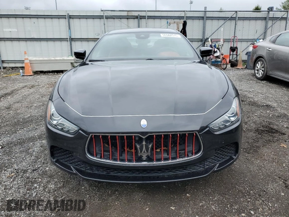 2017 Maserati Ghibli S Q4 with VIN ZAM57RTL3H1218740, listed as a Copart auction lot 55562515 with 72,554 mi miles and Salvage title. Bid and sale history available at DreamBid. Image 5.