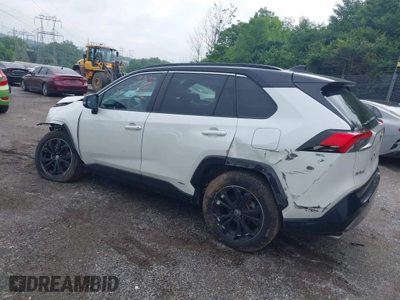 2022 Toyota RAV4 Hybrid XSE with VIN 4T3E6RFV6NU084601, listed as a IAAI auction lot 42377887 with 81,084 mi miles and . Bid and sale history available at DreamBid. Image 3.