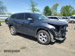 2020 Toyota Highlander LE with VIN 5TDBZRBH0LS010616, listed as a Copart auction lot 54937455 with 77,606 mi miles and Salvage title. Bid and sale history available at DreamBid. Image 4.
