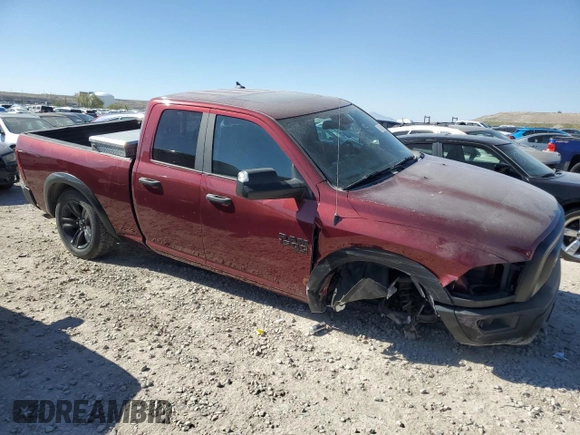 2021 Ram 1500 Warlock with VIN 1C6RR7GG1MS537311, listed as a Copart auction lot 53086835 with 56,384 mi miles and Salvage title. Bid and sale history available at DreamBid. Image 4.