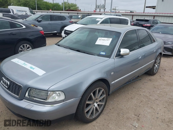 2003 Audi S8 z VIN WAUGU44D33N002014, wystawiony jako IAAI lot #41941237 z przebiegiem Nie podano mil oraz . Historia ofert i sprzedaży dostępna na DreamBid. Obrazek 6.
