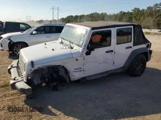2018 Jeep Wrangler JK Unlimited Sport S with VIN 1C4BJWDG9JL876212, listed as a Copart auction lot 75464204 with 79,136 mi miles and Salvage Title. Bid and sale history available at carsss.com. Image 1.