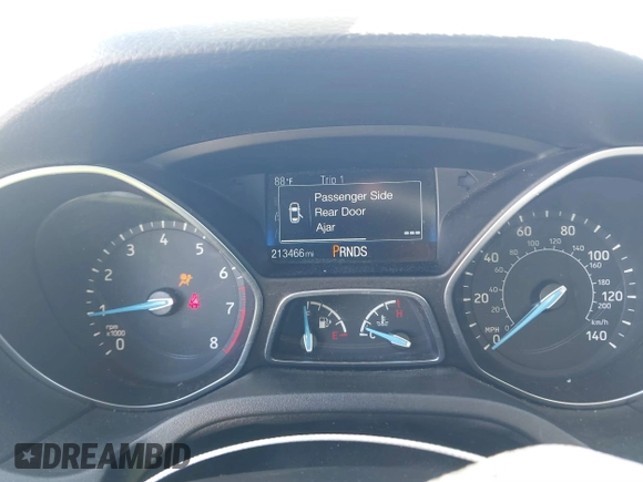 2017 Ford Focus SEL with VIN 1FADP3H26HL337731, listed as a IAAI auction lot 41801917 with 213,466 mi miles. Bid and sale history available at carsss.com. Image 7.