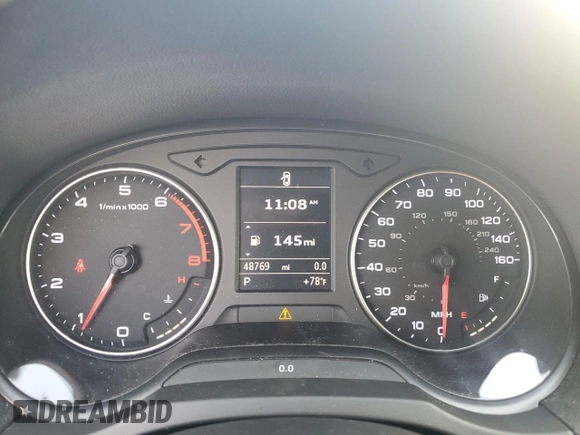2015 Audi A3 1.8T Premium with VIN WAU6CLFF5F1135425, listed as a Copart auction lot 43314875 with 48,769 mi miles and Salvage Title. Bid and sale history available at carsss.com. Image 9.