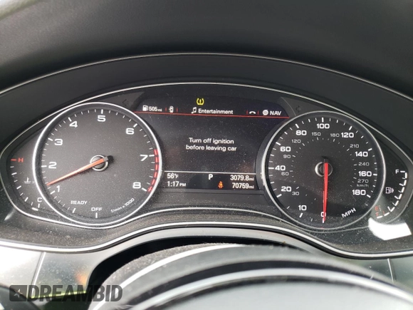 2016 Audi A6 2.0T Premium with VIN WAUCFAFC8GN103633, listed as a Copart auction lot 37440303 with 70,759 mi miles. Bid and sale history available at carsss.com. Image 9.