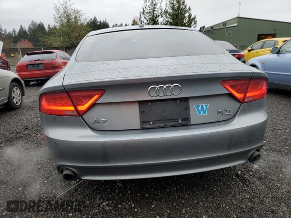 2012 Audi A7 3.0 Premium Plus with VIN WAUSGAFCXCN002273, listed as a Copart auction lot 80582624 with 126,706 mi miles and Salvage Title. Bid and sale history available at carsss.com. Image 6.