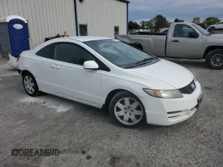 2009 Honda Civic Cpe LX with VIN 2HGFG12649H516658, listed as a Copart auction lot 72161734 with 163,953 mi miles and Salvage Title. Bid and sale history available at carsss.com. Image 4.