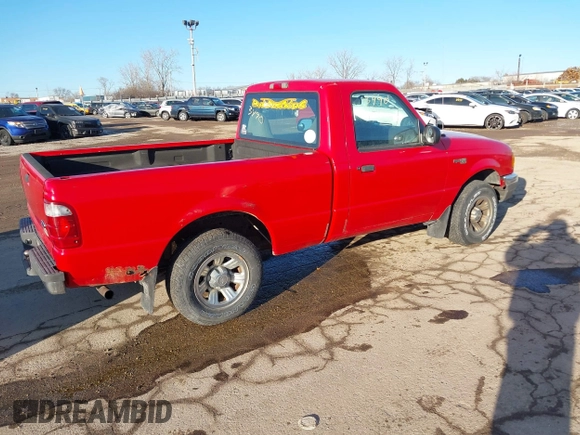 2001 Ford Ranger XL with VIN 1FTYR10C21TA03524, listed as a IAAI auction lot 41673490 with 59,522 mi miles. Bid and sale history available at carsss.com. Image 4.