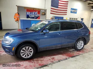 2019 Volkswagen Tiguan SE with VIN 3VV2B7AX8KM047706, listed as a Copart auction lot 59128794 with 74,934 mi miles and Salvage Title. Bid and sale history available at carsss.com. Image 1.