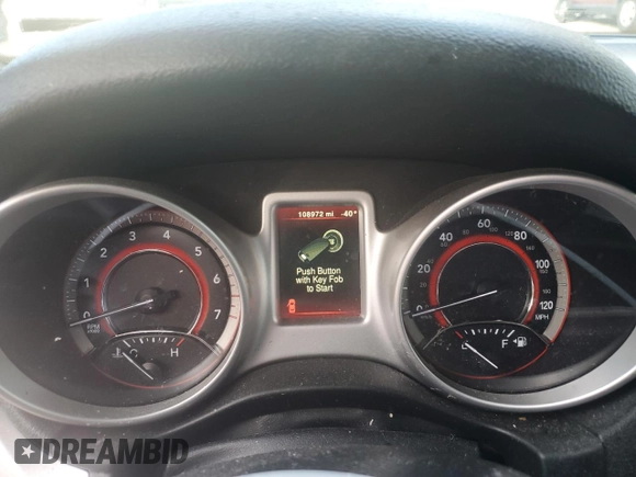 2018 Dodge Journey SE with VIN 3C4PDCAB6JT530112, listed as a Copart auction lot 47136615 with 108,972 mi miles and Salvage Title. Bid and sale history available at carsss.com. Image 9.