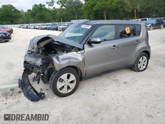 2016 Kia Soul with VIN KNDJN2A28G7355503, listed as a Copart auction lot 51492385 with 92,207 mi miles and Salvage Title. Bid and sale history available at carsss.com. Image 1.