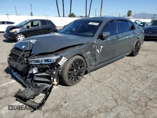 2020 BMW 7 Series 740i with VIN WBA7T2C00LCD39163, listed as a Copart auction lot 67325212 with 0 mi miles. Bid and sale history available at carsss.com. Image 1.