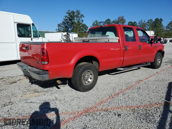 2002 Ford F-350 XL with VIN 1FTSW30S32EB72636, listed as a Copart auction lot 75028534 with 333,313 mi miles and Salvage Title. Bid and sale history available at DreamBid. Image 4.