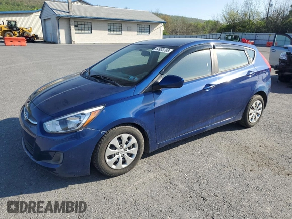 2017 Hyundai Accent SE with VIN KMHCT5AE7HU313588, listed as a Copart auction lot 54993785 with 81,563 mi miles and Clean Title. Bid and sale history available at carsss.com. Image 1.