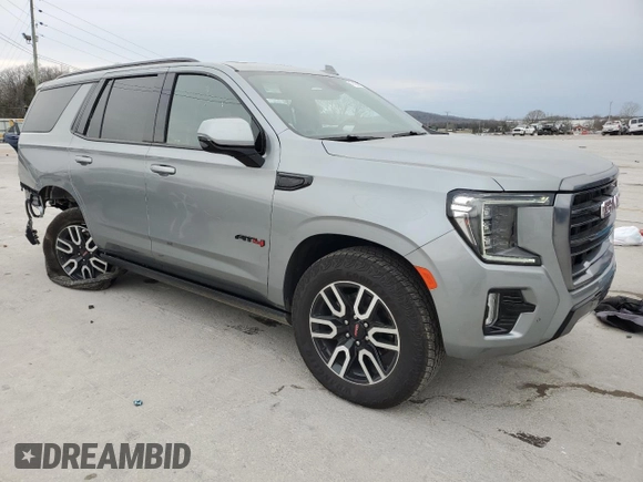 2024 GMC Yukon AT4 with VIN 1GKS2CKLXRR228905, listed as a Copart auction lot 47406685 with 11,025 mi miles and Salvage Title. Bid and sale history available at carsss.com. Image 4.