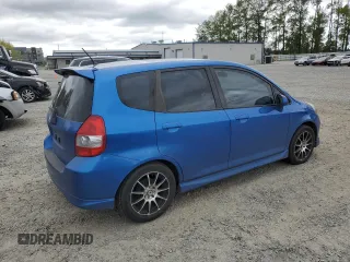 2007 Honda Fit Sport with VIN JHMGD38617S032997, listed as a Copart auction lot 54865225 with 182,428 mi miles and Salvage Title. Bid and sale history available at carsss.com. Image 3.