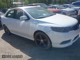 2012 Kia Forte EX with VIN KNAFU4A28C5545230, listed as a IAAI auction lot 42024581 with 292,797 mi miles. Bid and sale history available at carsss.com. Image 1.