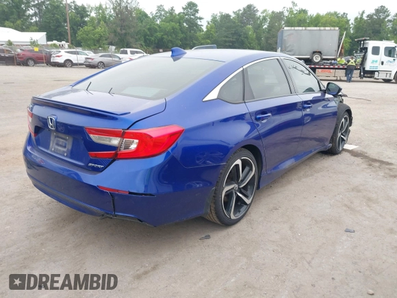 2019 Honda Accord Sport with VIN 1HGCV1F32KA021663, listed as a IAAI auction lot 42562408 with 145,197 mi miles and . Bid and sale history available at DreamBid. Image 4.