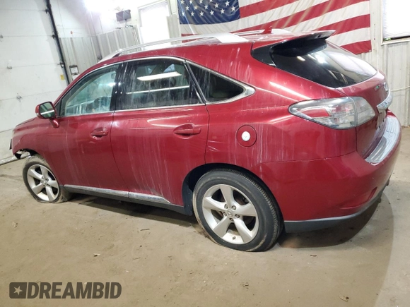 2011 Lexus RX 350 with VIN 2T2BK1BA9BC091756, listed as a Copart auction lot 48238285 with 184,157 mi miles and Salvage Title. Bid and sale history available at DreamBid. Image 2.