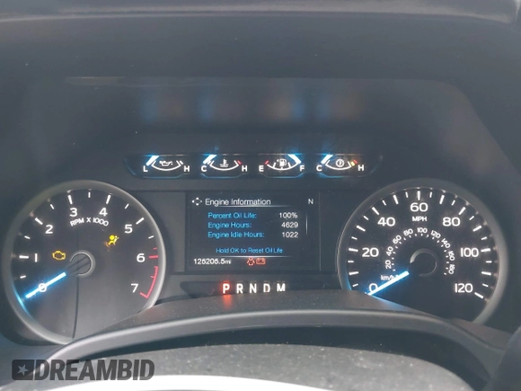 2017 Ford F-150 XL with VIN 1FTEW1EG9HFB75226, listed as a IAAI auction lot 41130292 with 125,205 mi miles. Bid and sale history available at carsss.com. Image 7.