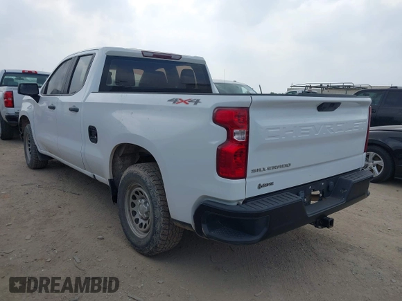 2021 Chevrolet Silverado 1500 Work Truck with VIN 1GCRYAEF0MZ210103, listed as a IAAI auction lot 41895696 with 80,098 mi miles and . Bid and sale history available at DreamBid. Image 3.