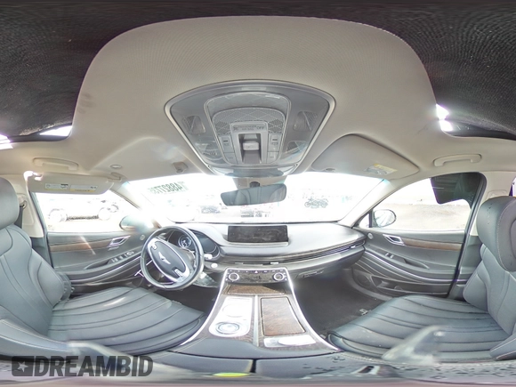 2022 Genesis GV80 with VIN KMUHCESC7NU076679, listed as a Copart auction lot 48827735 with Not Provided miles and Salvage Title. Bid and sale history available at DreamBid. Image 12.