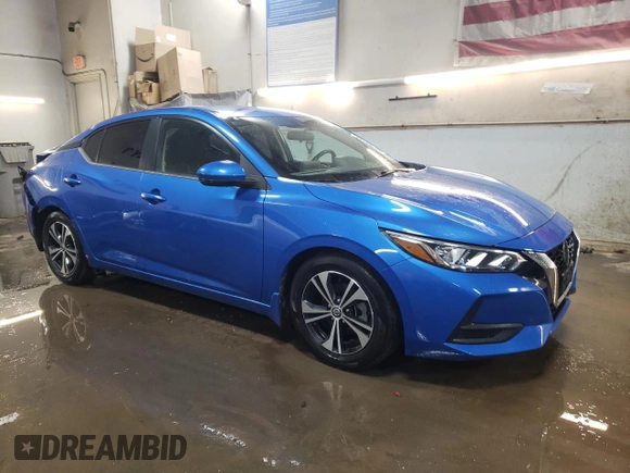 2020 Nissan Sentra SV with VIN 3N1AB8CV0LY310229, listed as a Copart auction lot 48585435 with 49,936 mi miles and Salvage Title. Bid and sale history available at carsss.com. Image 4.
