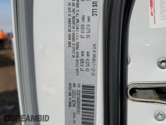 2017 Chrysler 300 S with VIN 2C3CCAGG6HH553311, listed as a Copart auction lot 48721545 with 104,981 mi miles and Salvage Title. Bid and sale history available at DreamBid. Image 13.