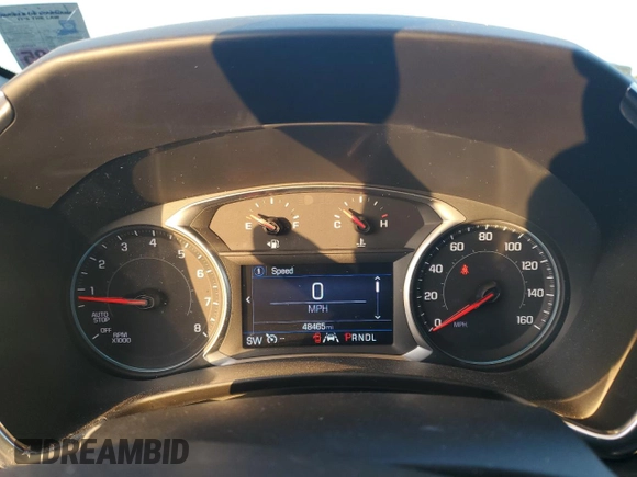 2021 Chevrolet Equinox LT with VIN 3GNAXKEV8MS160858, listed as a Copart auction lot 53155325 with 48,465 mi miles and Salvage Title. Bid and sale history available at DreamBid. Image 9.