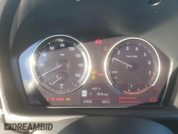 2019 BMW X1 sDrive28i with VIN WBXHU7C59K3H46543, listed as a Copart auction lot 49720815 with 97,836 mi miles and Clean Title. Bid and sale history available at carsss.com. Image 9.