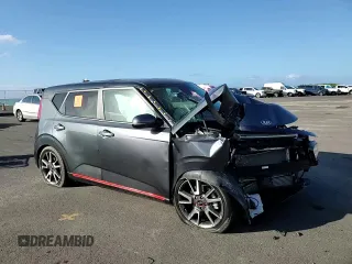 2021 Kia Soul Turbo with VIN KNDJ53AF6M7779086, listed as a Copart auction lot 81195814 with 7,479 mi miles and Salvage Title. Bid and sale history available at DreamBid. Image 12.