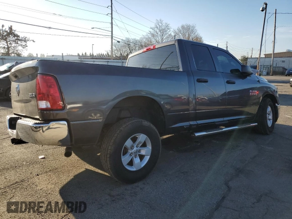 2018 Ram 1500 Express with VIN 1C6RR7FG0JS303304, listed as a Copart auction lot 50577225 with 146,756 mi miles and Salvage Title. Bid and sale history available at carsss.com. Image 3.