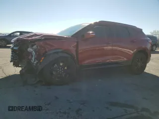 2021 Chevrolet Blazer RS z VIN 3GNKBERS4MS579195, wystawiony jako Copart lot #56035235 z przebiegiem 48 315 mil mil oraz Szkoda całkowita • Salvage title. Historia ofert i sprzedaży dostępna na DreamBid. Obrazek 1.