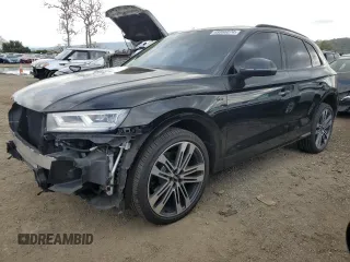 2018 Audi SQ5 Premium Plus with VIN WA1A4AFY9J2221365, listed as a Copart auction lot 48066074 with 54,395 mi miles and . Bid and sale history available at DreamBid. Image 1.