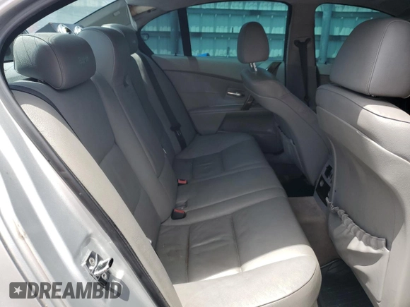 2005 BMW 5 Series 530i with VIN WBANA73505CR59646, listed as a Copart auction lot 55264865 with 187,911 mi miles and Salvage title. Bid and sale history available at DreamBid. Image 10.