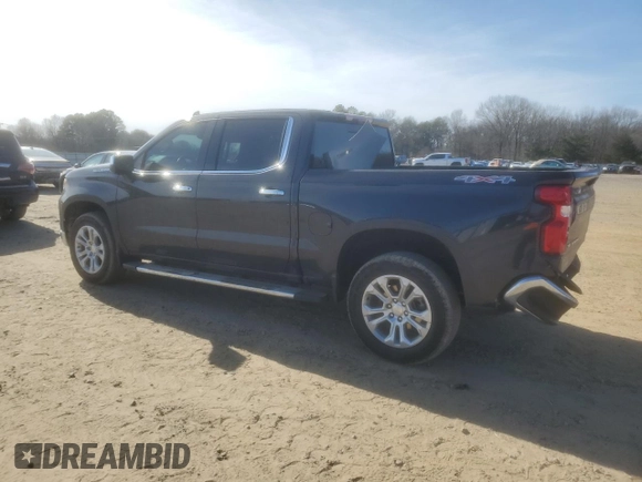 2023 Chevrolet Silverado 1500 LTZ with VIN 2GCUDGED5P1123754, listed as a Copart auction lot 42616625 with 33,433 mi miles and Salvage Title. Bid and sale history available at carsss.com. Image 2.
