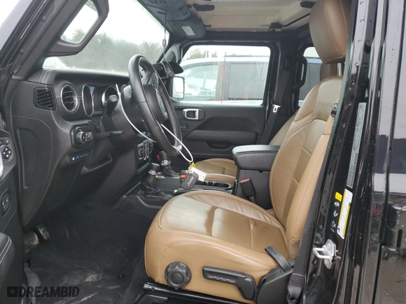 2021 Jeep Wrangler 4xe Unlimited Sahara with VIN 1C4JJXP68MW767277, listed as a Copart auction lot 47885665 with 53,869 mi miles and Salvage Title. Bid and sale history available at carsss.com. Image 7.