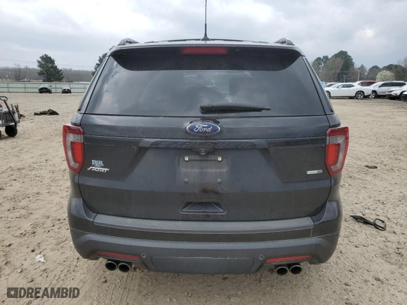 2019 Ford Explorer Sport with VIN 1FM5K8GT4KGA83937, listed as a Copart auction lot 49040345 with 124,029 mi miles and Salvage Title. Bid and sale history available at carsss.com. Image 6.