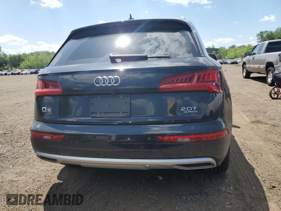 2018 Audi Q5 Premium Plus with VIN WA1BNAFYXJ2095826, listed as a Copart auction lot 61808125 with 33,211 mi miles and Salvage title. Bid and sale history available at DreamBid. Image 6.