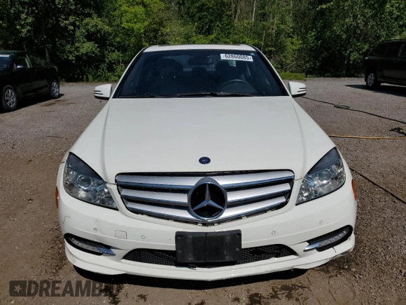 2011 Mercedes-Benz C with VIN WDDGF5CB9BF631438, listed as a Copart auction lot 62860085 with 204,528 mi miles and Salvage title. Bid and sale history available at DreamBid. Image 5.