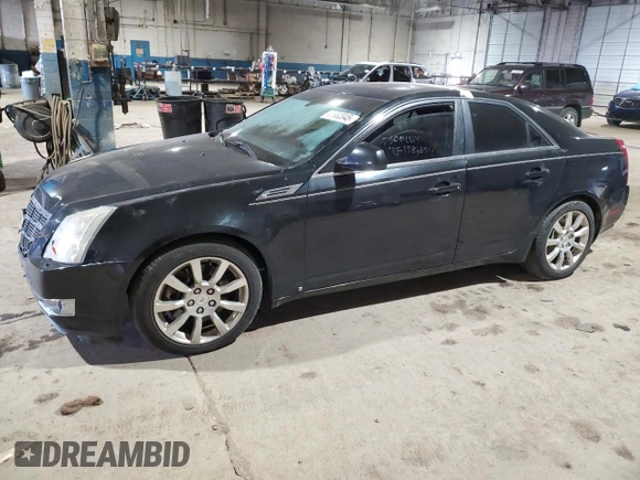 2008 Cadillac CTS RWD w/1SB with VIN 1G6DP57V480106235, listed as a Copart auction lot 41833945 with 158,681 mi miles and Clean Title. Bid and sale history available at carsss.com. Image 1.