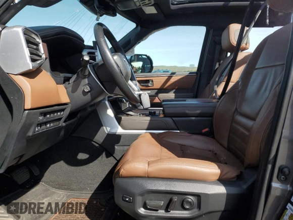 2022 Toyota Tundra 1794 Edition with VIN 5TFMA5DBXNX051060, listed as a Copart auction lot 50663135 with 27,635 mi miles and Salvage title. Bid and sale history available at DreamBid. Image 7.