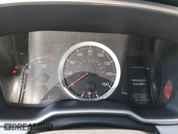 2022 Toyota Corolla Hatchback SE with VIN JTNB4MBE9N3187897, listed as a Copart auction lot 44676025 with 37,321 mi miles and Salvage Title. Bid and sale history available at carsss.com. Image 9.