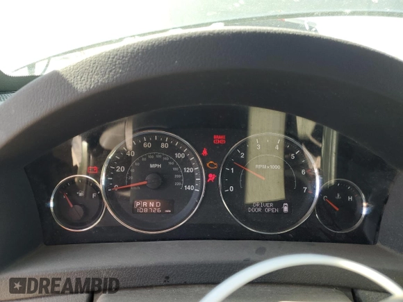 2008 Jeep Grand Cherokee Laredo with VIN 1J8GR48K88C210091, listed as a Copart auction lot 53140645 with 108,726 mi miles and Clean Title. Bid and sale history available at carsss.com. Image 9.