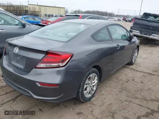 2015 Honda Civic Coupe LX with VIN 2HGFG3B58FH504642, listed as a IAAI auction lot 41672862 with 169,192 mi miles. Bid and sale history available at carsss.com. Image 4.