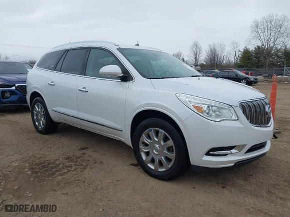 2017 Buick Enclave Leather with VIN 5GAKVBKD8HJ262622, listed as a IAAI auction lot 41737932 with 129,376 mi miles. Bid and sale history available at carsss.com. Image 1.